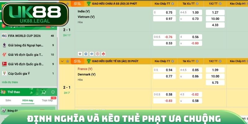 Cách Soi Kèo Thẻ Phạt - Bí Quyết Đọc Vị Nhà Cái Trong 5 Phút 2 Định nghĩa và loại hình kèo thẻ phạt ưa chuộng