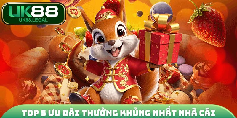 Khuyến Mãi UK88 - Top 5 Chương Trình Ưu Đãi Hot 2026 2 Top 5 ưu đãi thưởng khủng nhất nhà cái
