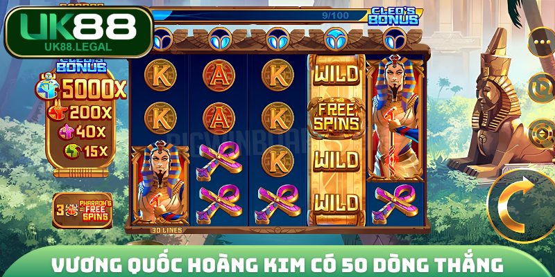 Nổ Hũ Jili - Đơn Vị Phát Hành Slot Game Số #1 VN & Châu Á 4 Vương Quốc Hoàng Kim sở hữu 50 dòng thắng